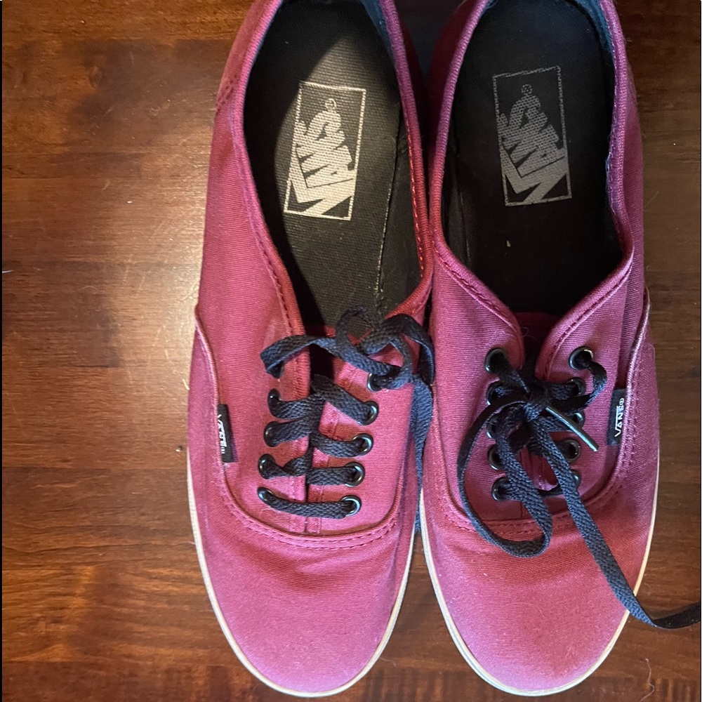 Burgundy Vans